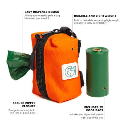 Show full view: Embark Harness Co. Adventure Poop Pack, Orange slide 3 of 9