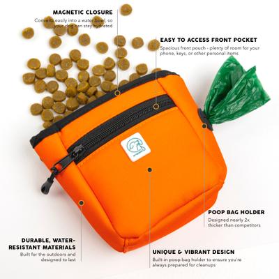 Show full view: Embark Harness Co. Adventure Treat Bag, Orange slide 3 of 9