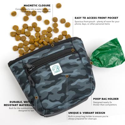 Show full view: Embark Harness Co. Adventure Treat Bag, Black Camo slide 2 of 7