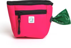 Embark Harness Co. 3-in-1 Adventure Treat Bag with Built In Poop Bag Dispenser, Pink