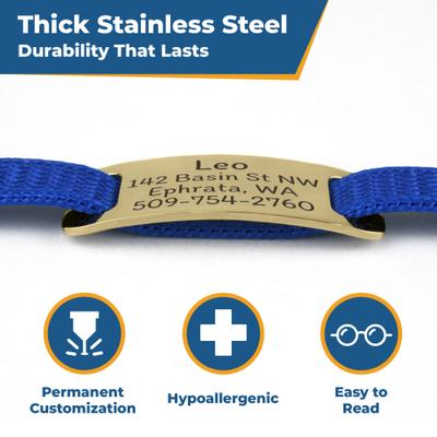 Show full view: GoTags Personalized Breakaway Cat Collar with Engraved Tag & Bell, Pink/Gold, 8 to 12-in neck, 3/8-in wide slide 5 of 7