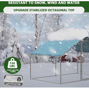 LovMor Metal Chicken Coop, 13 x 10 x 6.56-ft