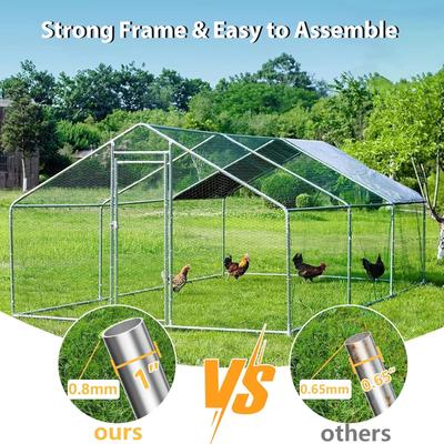 Show full view: LovMor Metal Chicken Coop, 6.5 x 10 x 6.56-ft slide 4 of 8
