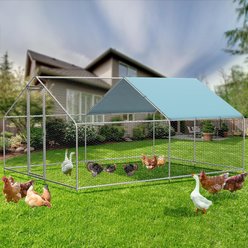 LovMor Metal Chicken Coop, 13 x 10 x 6.56-ft