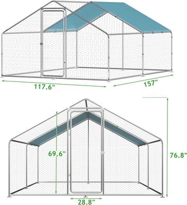Show full view: LovMor Metal Chicken Coop, 13 x 10 x 6.56-ft slide 2 of 7