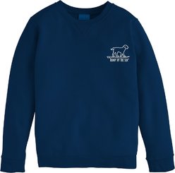 BUDDY BY THE SEA Winter Wonderland Fleece Unisex Crewneck Sweatshirt, Navy, X-Large slide 2 of 2