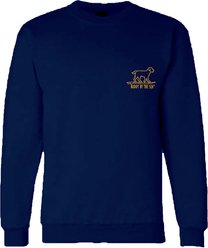 BUDDY BY THE SEA Touchdown Fleece Unisex Crewneck Sweatshirt, Navy, X-Large slide 2 of 2