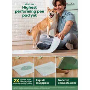 Earth Rated Max Absorbency Dog Pee Pads, Large: 22 x 23-in, Unscented, 40 count
