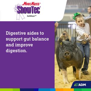 ADM MoorMan's ShowTec EatMoor Swine, Goat, Sheep, & Cattle Powder Supplement, 3.75-lb bag