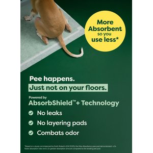 Earth Rated Max Absorbency Dog Pee Pads, Large: 22 x 23-in, Unscented, 40 count
