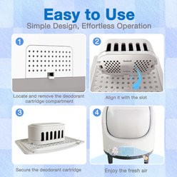 Aoruefar Self-Cleaning Cat Litter Box Deodorizer, 3.2 x 1.6 x 1.4-in, 3 count slide 2 of 8