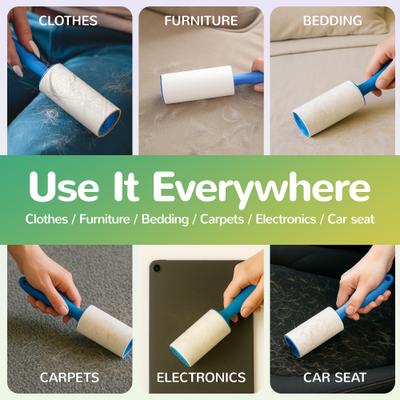 Show full view: Fido Fave Extra Sticky Sheet Dog Hair Lint Roller with 2 Handles, 600 count slide 4 of 7