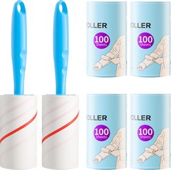 Fido Fave Extra Sticky Sheet Dog Hair Lint Roller with 2 Handles, 600 count