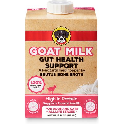 Brutus Broth Brutus Broth Gut Health Support Goat Milk All-Natural Dog & Cat Food Topper, 16-fl oz