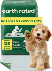 Earth Rated Max Absorbency Dog Pee Pads, Large: 22 x 23-in, Unscented, 40 count