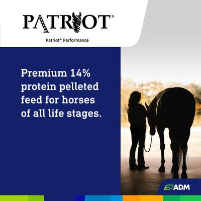 Show full view: ADM Patriot Performance Horse Feed, 50-lb bag slide 6 of 7