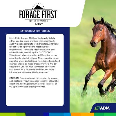 Show full view: ADM Forage First ACES Pellet Horse Supplement, 25-lb slide 2 of 9