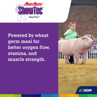 Show full view: ADM MoorMan's ShowTec MoorFlex Swine, Goat, Sheep, & Cattle Powder Supplement, 3.75-lb bag slide 7 of 8