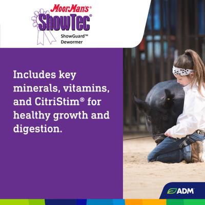 Show full view: ADM MoorMan's ShowTec ShowGuard Swine Dewormer Supplement, 25-lb bag slide 6 of 9
