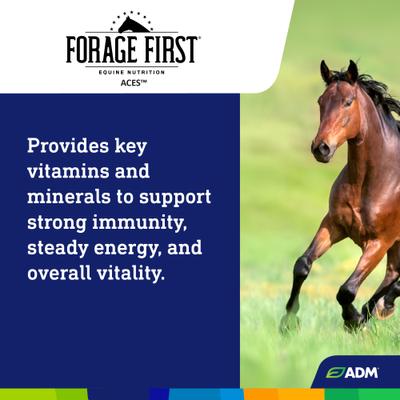 Show full view: ADM Forage First ACES Pellet Horse Supplement, 25-lb slide 5 of 9