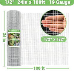Hittite 24-in x 100-ft Hot-dip Galvanized After 19 Gauge Welding Chicken Wire Mesh 1/2-in Hardware Cloth slide 2 of 9
