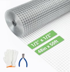 Hittite 48-in x 50-ft Hot-dip Galvanized After 19 Gauge Welding Chicken Wire 1/2-in Mesh Hardware Cloth slide 2 of 9