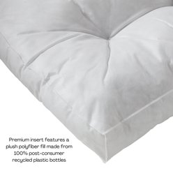 Happy Hounds Bailey Rectangle Pillow Dog Bed with Removable Cover, Denim, Large slide 2 of 6