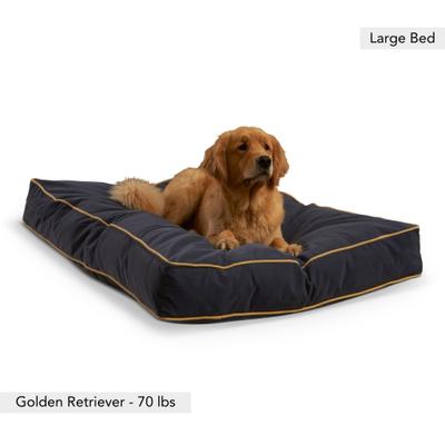 Show full view: Happy Hounds Bailey Rectangle Pillow Dog Bed with Removable Cover, Denim, Large slide 2 of 7