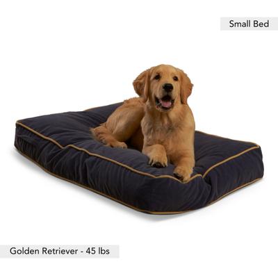Show full view: Happy Hounds Bailey Rectangle Pillow Dog Bed with Removable Cover, Denim, Small slide 2 of 7