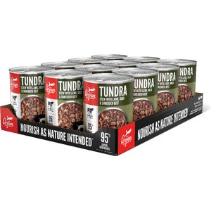 ORIJEN Real Meat Shreds Tundra Stew Wet Dog Food, 12.8-oz can, case of 12