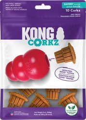 KONG Corkz Chicken Lickable Dog Treats, 8-oz bag, 10 count