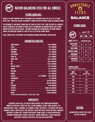 Unbeetable Feeds Balance Multi-Purpose Horse Feed, 50-lb bag slide 2 of 6