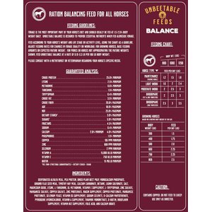 Unbeetable Feeds Balance Multi-Purpose Horse Feed, 50-lb bag