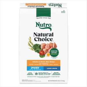 Nutro Natural Choice Puppy Large Breed Chicken & Brown Rice Recipe Dry Dog Food, 30-lb bag