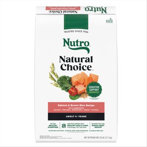 Nutro Natural Choice Adult High Protein Salmon & Brown Rice Recipe Dry Dog Food, 28-lb bag