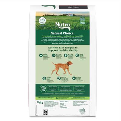 Show full view: Nutro Natural Choice Adult High Protein Salmon & Brown Rice Recipe Dry Dog Food, 28-lb bag slide 4 of 10