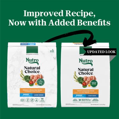 Show full view: Nutro Natural Choice Puppy Large Breed Chicken & Brown Rice Recipe Dry Dog Food, 13-lb bag slide 3 of 10