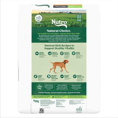 Show full view: Nutro Natural Choice Healthy Weight Adult Chicken & Brown Rice Recipe Dry Dog Food, 30-lb bag slide 4 of 11