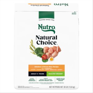Nutro Natural Choice Healthy Weight Adult Chicken & Brown Rice Recipe Dry Dog Food, 30-lb bag