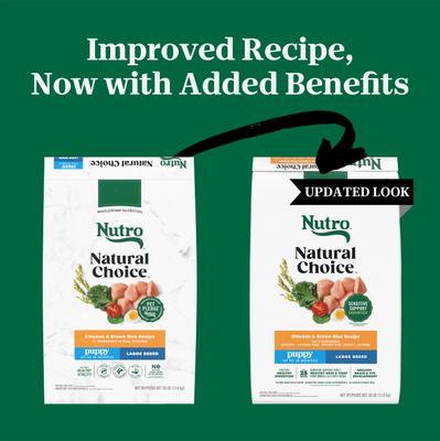 Show full view: Nutro Natural Choice Puppy Large Breed Chicken & Brown Rice Recipe Dry Dog Food, 30-lb bag slide 3 of 11