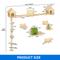 Show in main carousel: Yitahome 21 Piece Set Wall Mounted Climbing Shelves 86.6-in Fleece Cat Tree & Condo, Beige slide 2 of 9