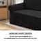Show in main carousel: H.VERSAILTEX Dust Proof & Tearing Up Couch Dog Sofa Slipcover with Skirt, 102 x 38 x 41-in, Black slide 6 of 11