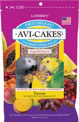 Lafeber Fruit Delight Avi-Cakes Parrot & Macaw Bird Food, 8-oz bag