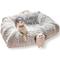 Show in main carousel: Kylinsure 2-in-1 Peekaboo Cave Donut Cat Tunnel Bed with Center Mat, X-Large, Grey slide 1 of 8