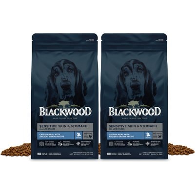 Blackwood Blackwood Sensitive Skin & Stomach Catfish Meal with Ancient Grains Slow Cooked Dry Dog Food, 48-lb bundle
