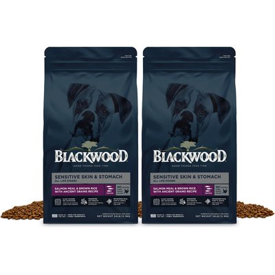 Blackwood Blackwood Sensitive Skin & Stomach Salmon Meal & Brown Rice with Ancient Grains Slow Cooked Dry Dog Food, 48-lb bundle