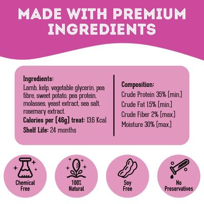 Show full view: The Granville Island Pet Treatery All Ewe Need is Lamb Soft Chew Treats, 6.17-oz bag slide 7 of 10