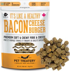 The Granville Island Pet Treatery It's like a Healthy Bacon Cheeseburger Pork & Cheese Soft Chew Dog & Cat Treats, 6.17-oz bag