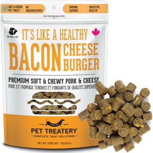 The Granville Island Pet Treatery It's like a Healthy Bacon Cheeseburger Pork & Cheese Soft Chew Dog & Cat Treats, 6.17-oz bag