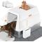 Show in main carousel: Lobeve Stainless Steel Cat Litter Box with Lid, Litter Scoop & Litter Mat, X-Large, White slide 1 of 10